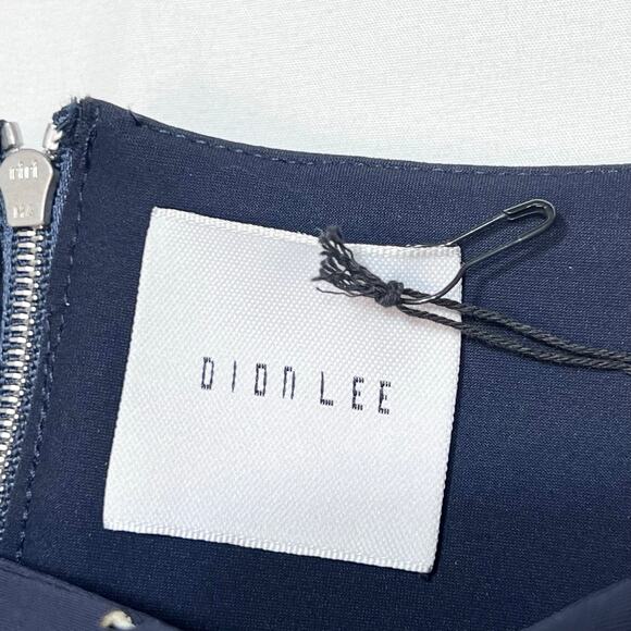 Dion Lee Embellished Perforated Pleated Skirt US 8 Blue Polyester Zipper 2016 - Picture 14 of 16